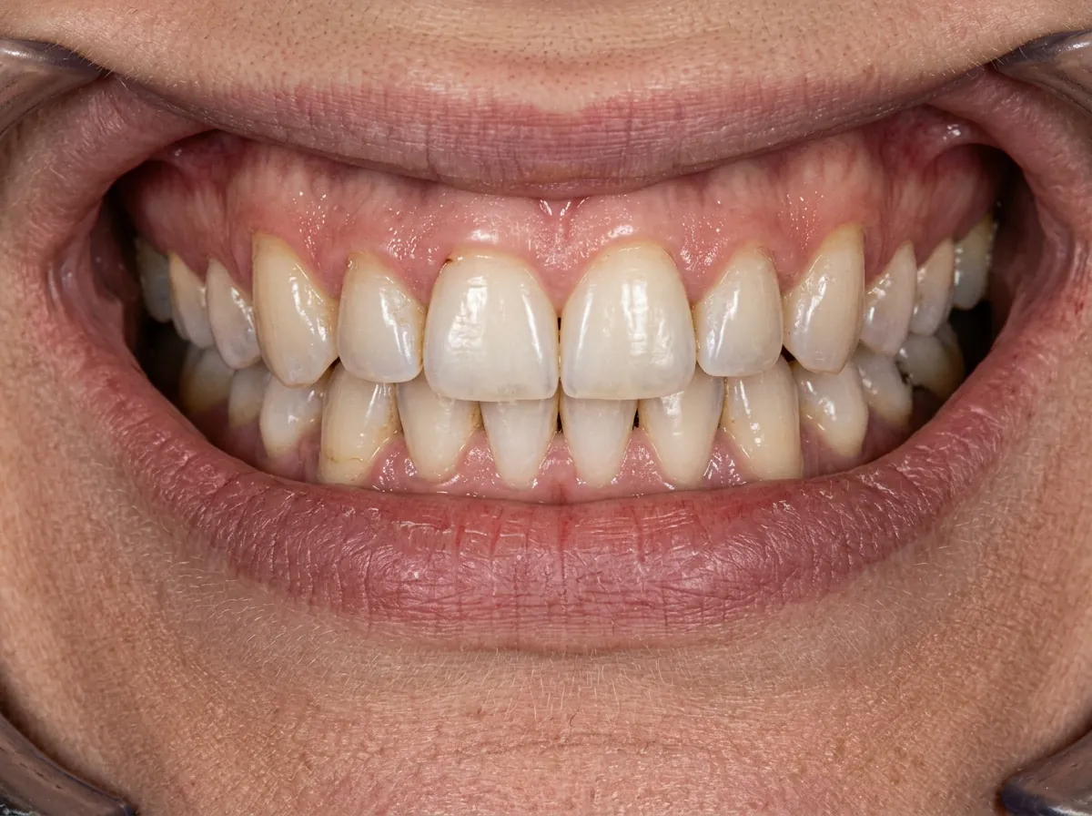 Gum Contouring — before treatment, illustrative