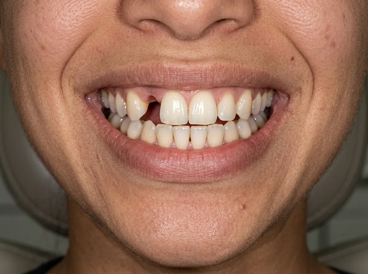 Dental Implants — before treatment, illustrative