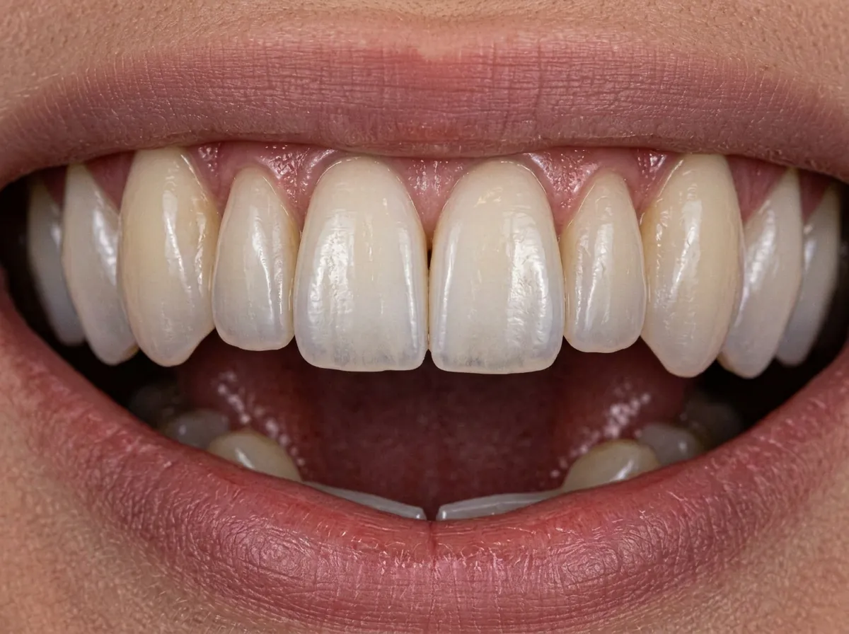 Porcelain Veneers — after treatment, illustrative